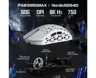 Attack Shark R5Ultra UltralightCarbon 8kHz/42kDPI PAW3950MAX Omron biała - 1472676 - zdjęcie 6